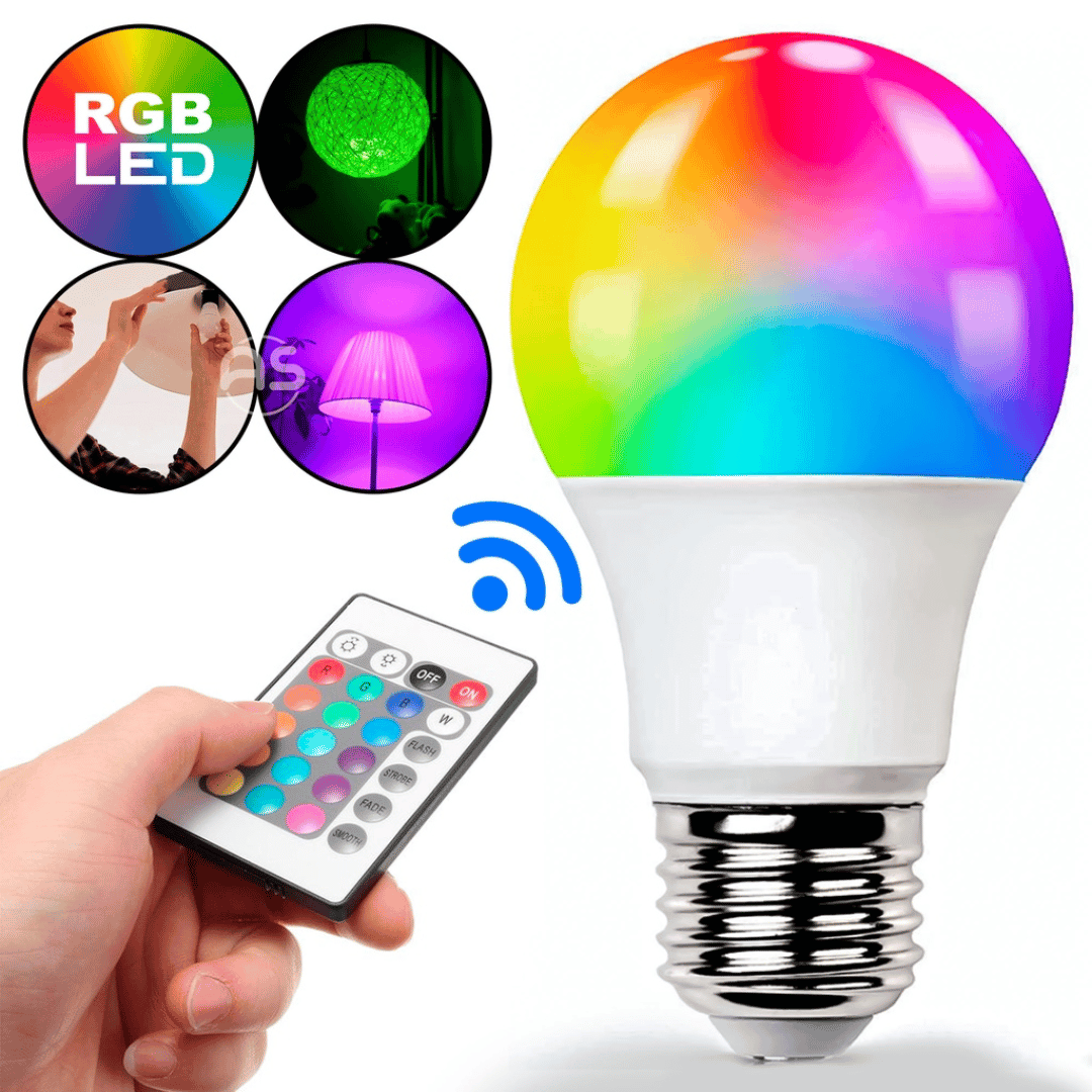 Lâmpada RGB 12W Com Controle Remoto - Imagem 3