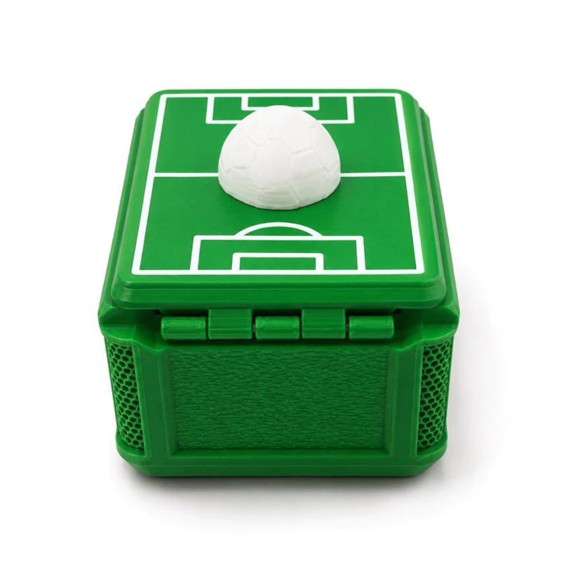 Porta Figurinhas Copa Campo de Futebol Com Trava e Mola - Imagem 3