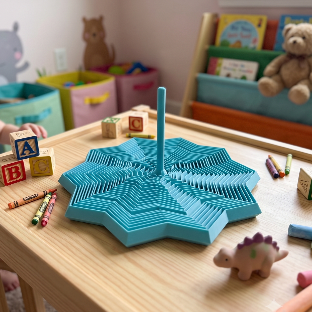 Brinquedo Sensorial Espiral Hipnótica Antiestresse – Relaxante e Interativo - Imagem 2